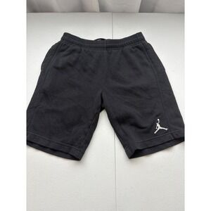 Jordan Kids Black Sweat Shorts Jumpman Logo Athletic Casual Activewear